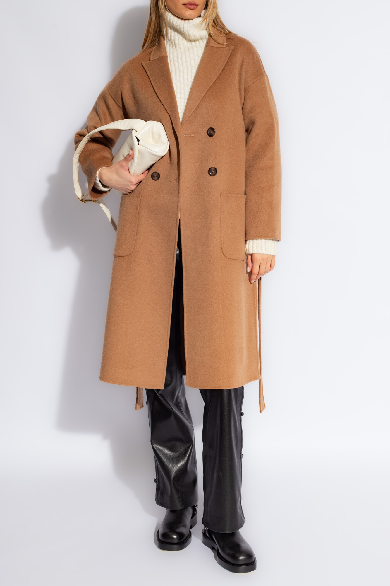 Brown Dylan wool coat Anine Bing Domaine pignadaShops Niger